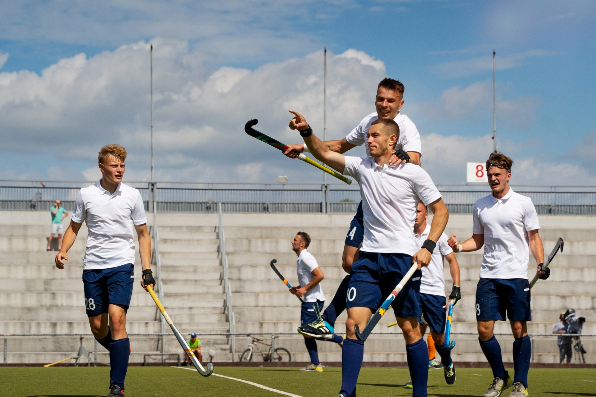 hockey players during a tournament