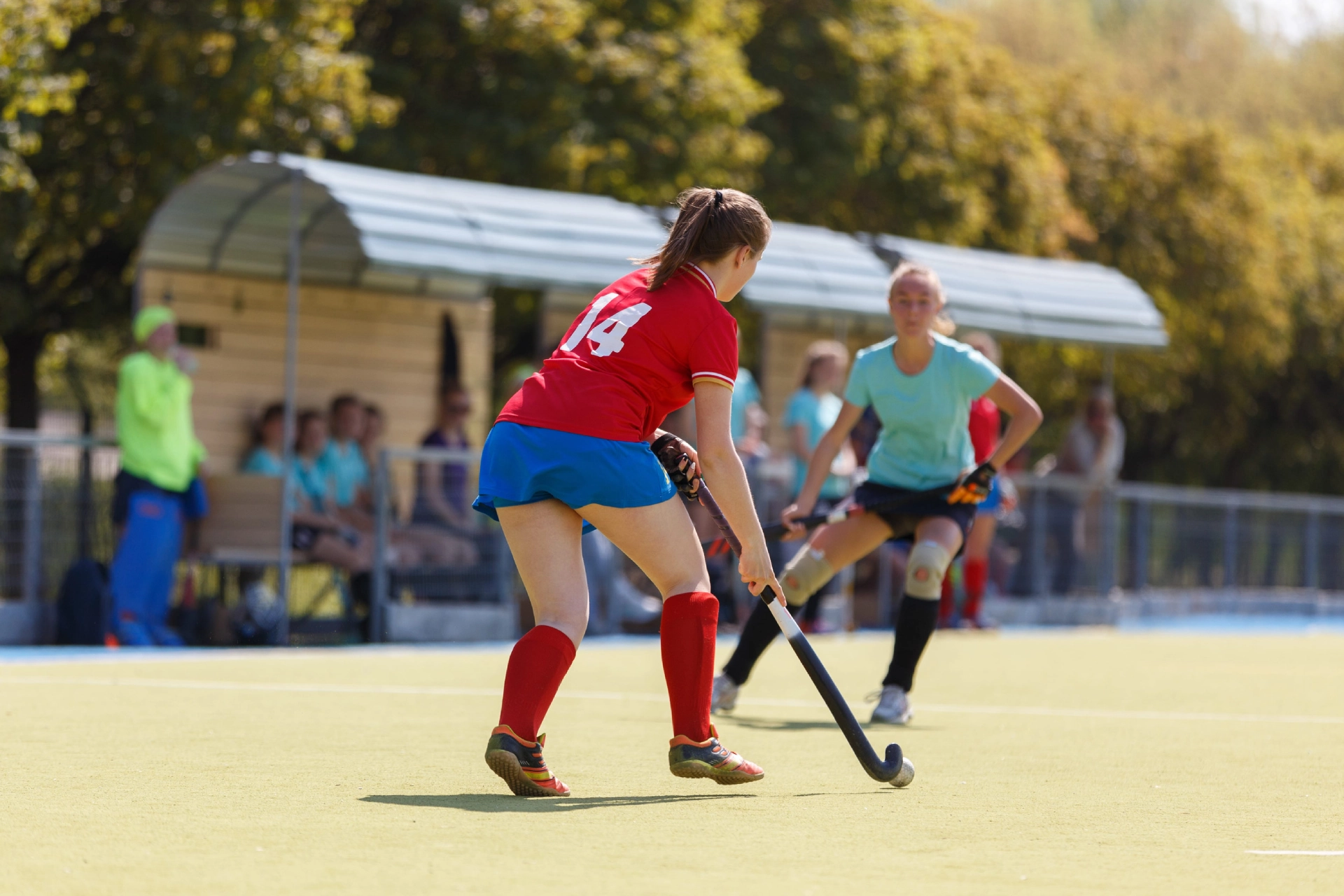 ice hockey goalkeeper player on goal in action